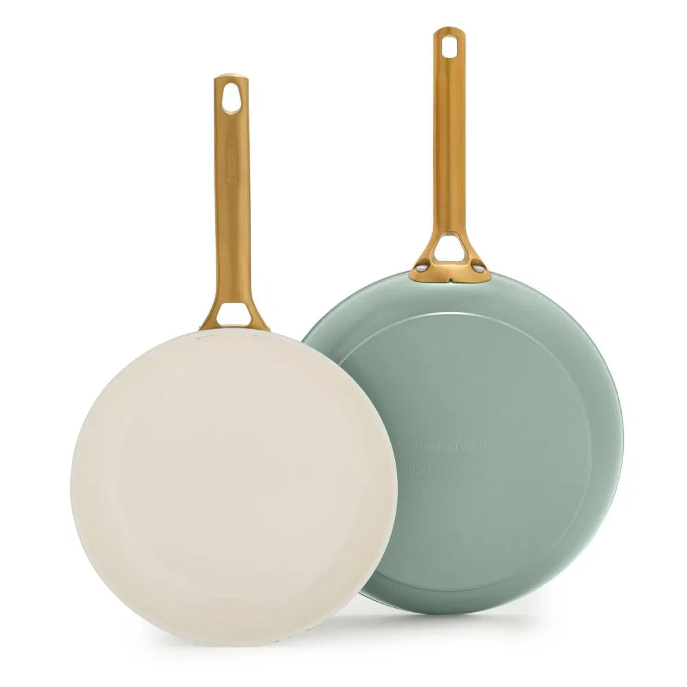 GreenPan Reserve Pro Fry Pan Set | Moss