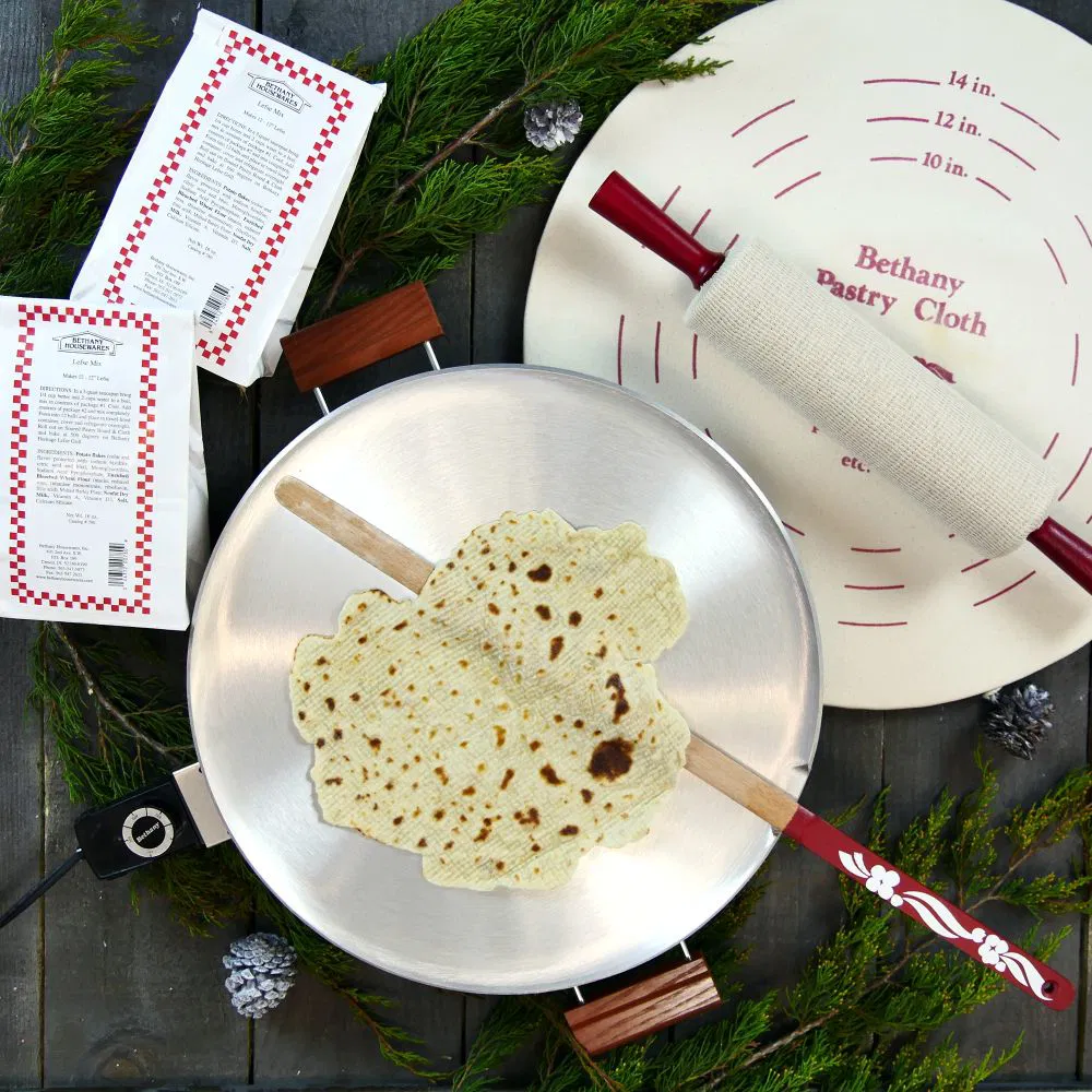 Bethany Housewares Aluminum Lefse Griddle + Starter Kit