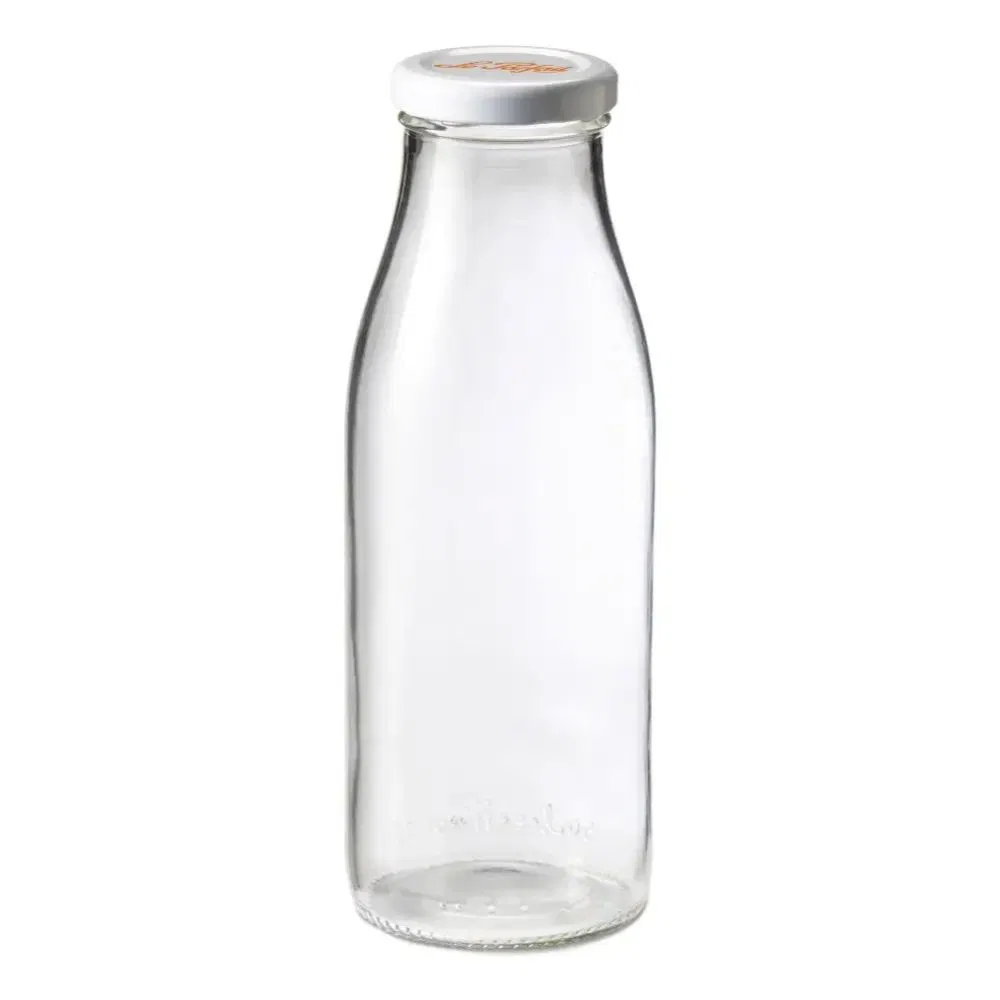 Le Parfait French Glass Milk Beverage Bottle with Metal Twist Cap
