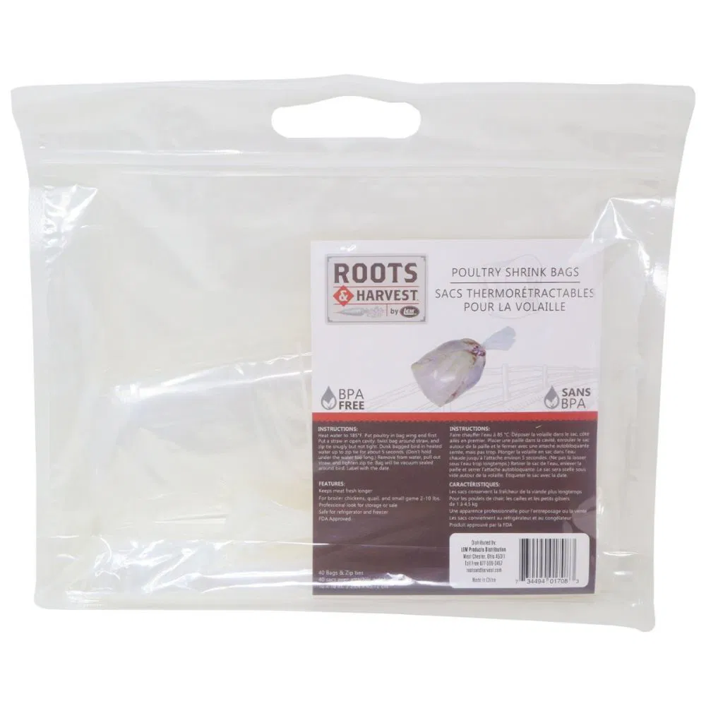 Roots & Harvest Poultry Shrink Bags