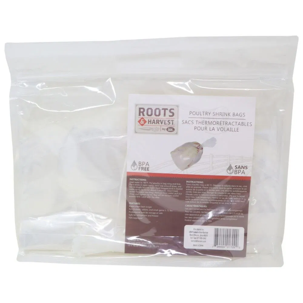 Roots & Harvest 13"x18" Poultry Shrink Bags