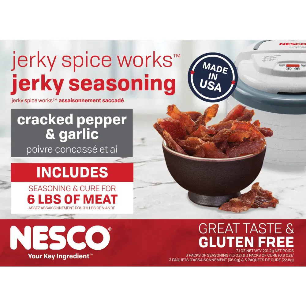 NESCO Jerky Seasoning | Cracked Pepper & Garlic