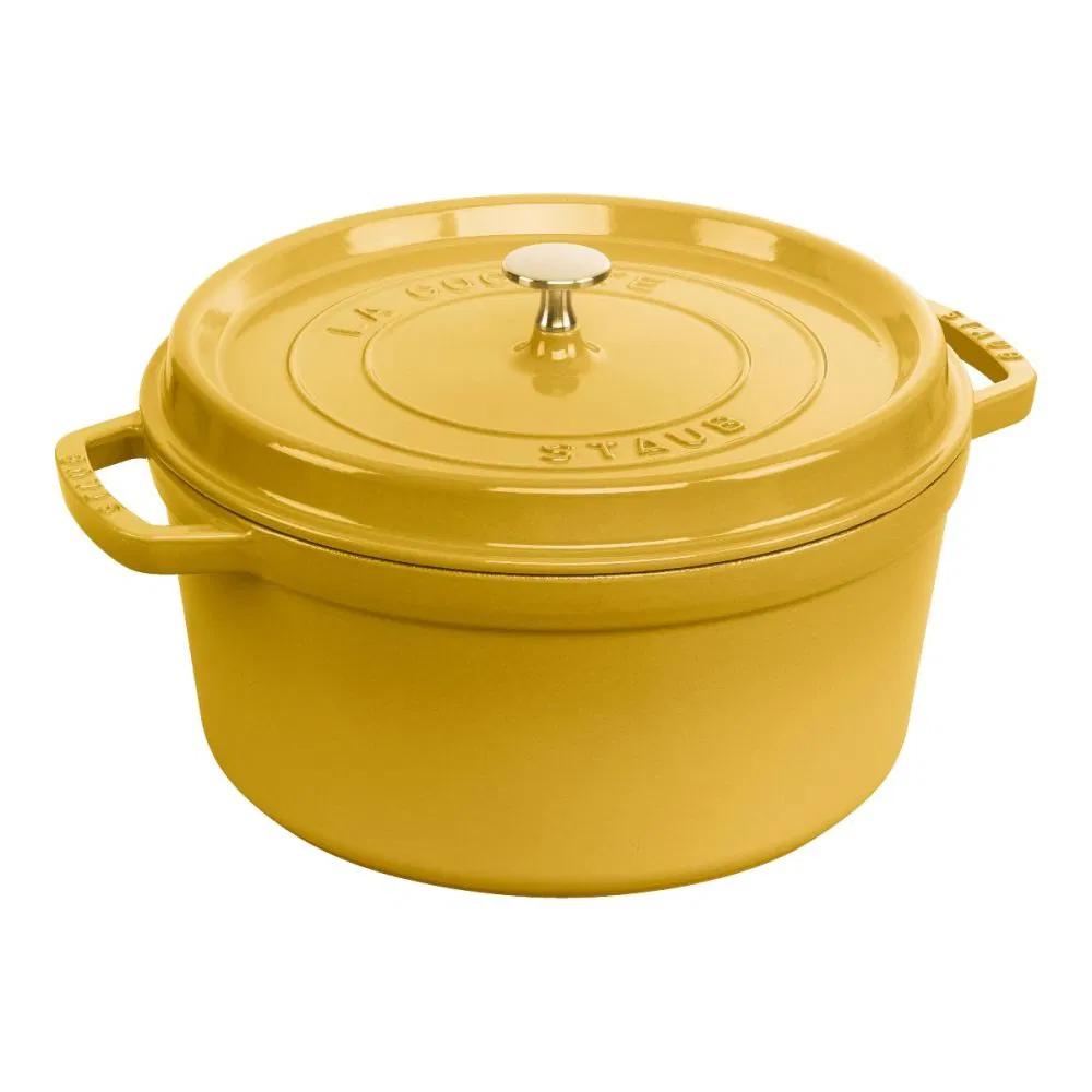 Staub 7 Qt. Round Dutch Oven | Citron