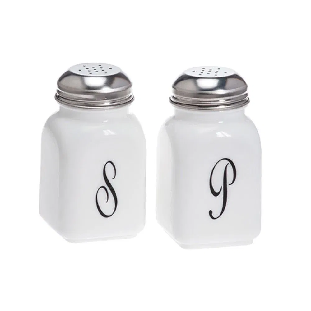 Mosser Glass Monogram Salt & Pepper Set