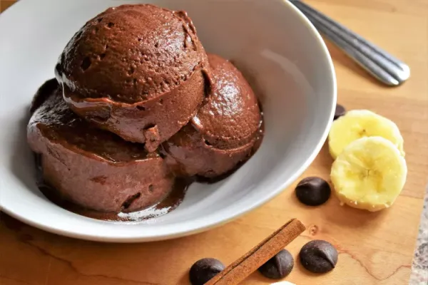 Banana Cinnamon Chocolate Sorbet