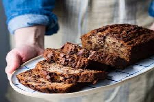 Moms Banana Bread with Chocolate Chips