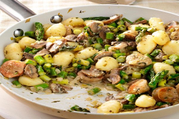 Chicken Sausage Gnocchi Skillet