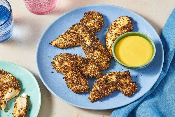 3-Ingredient Air Fryer Everything Bagel Chicken Strips