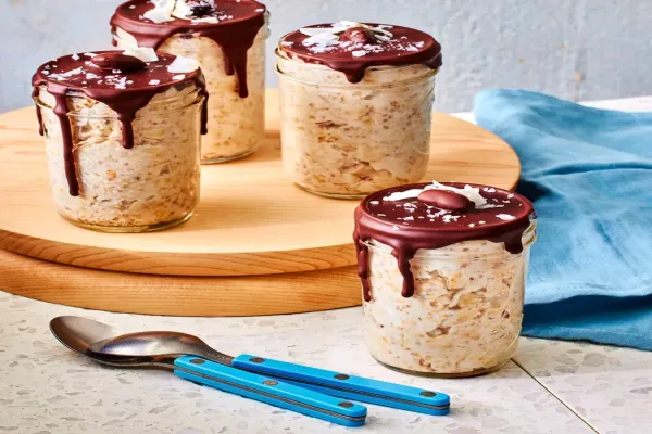 Almond Joy Inspired Overnight Oats