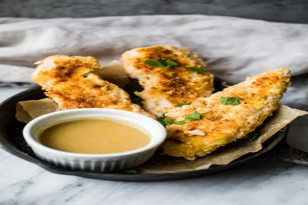 Baked Paleo Chicken Tenders with Honey Mustard Dip