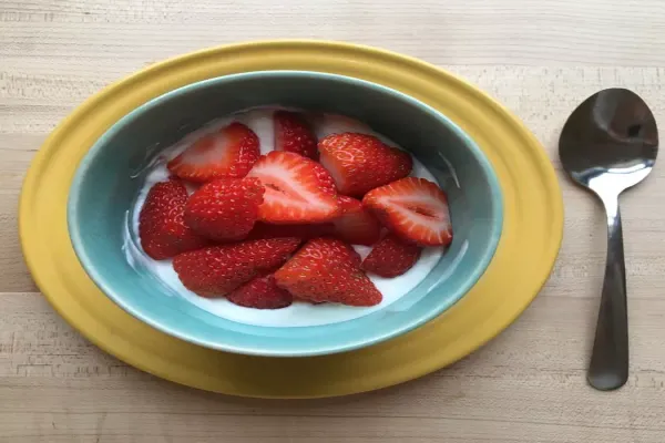 Greek Yogurt with Strawberries
