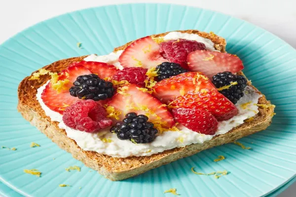Lemon Berry Ricotta Toast