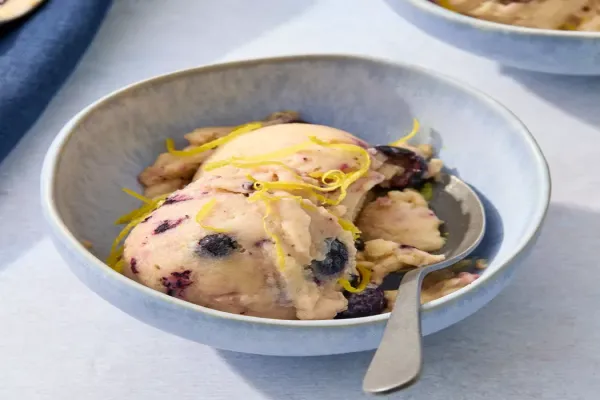 Lemon Blueberry Nice Cream