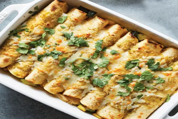 25 Minute Chicken & Veggie Enchiladas