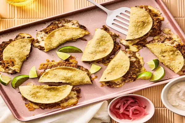 Crispy Sheet Pan Black Bean Tacos