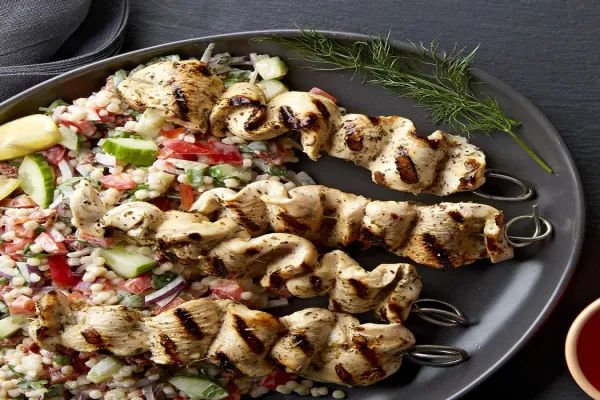 Chicken Souvlaki with Herbed Couscous