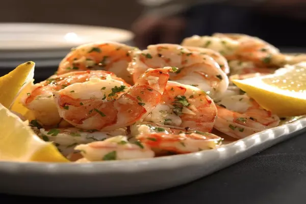 Lemon Garlic Marinated Shrimp