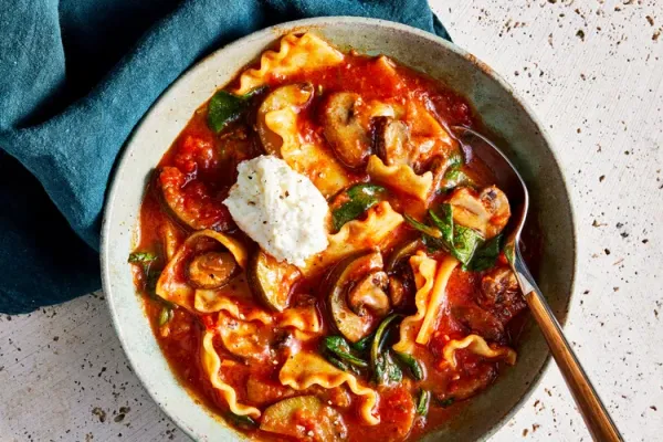 Vegetarian Lasagna Soup