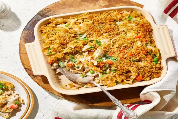 Creamy Rotisserie Chicken Noodle Casserole