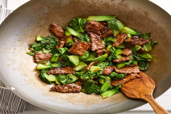 Beef Stir Fry with Baby Bok Choy & Ginger