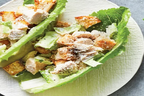 Chicken Caesar Lettuce Cups