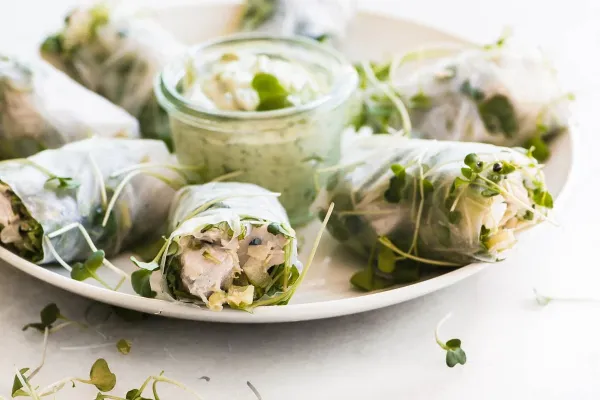 Chicken Salad Summer Rolls