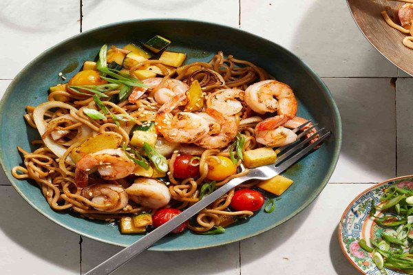 Teriyaki Shrimp Noodles