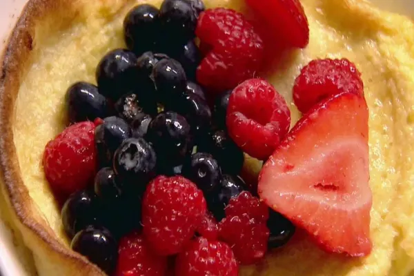 Tri Berry Oven Pancakes