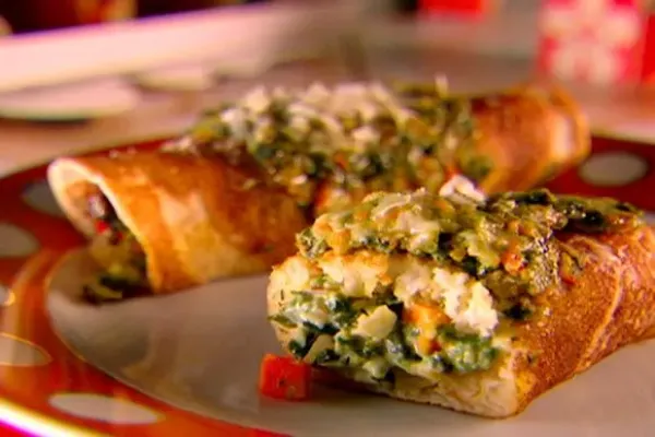 Veggie Stuffed Pancakes