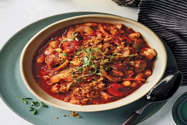 Slow Cooker White Bean & Sausage Cassoulet