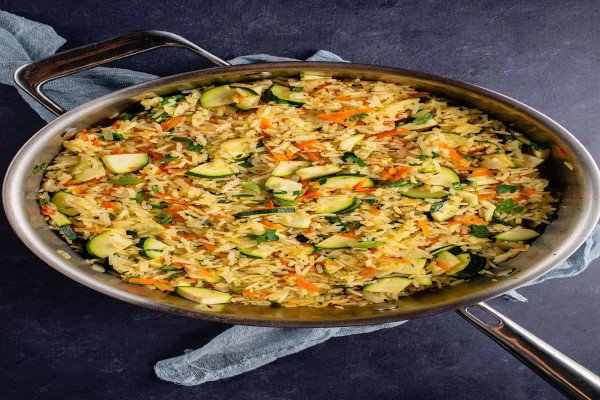 Baked Vegetable Rice Pilaf