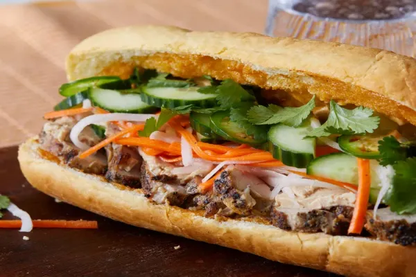 Roasted Pork Banh Mì Vietnamese Sandwich