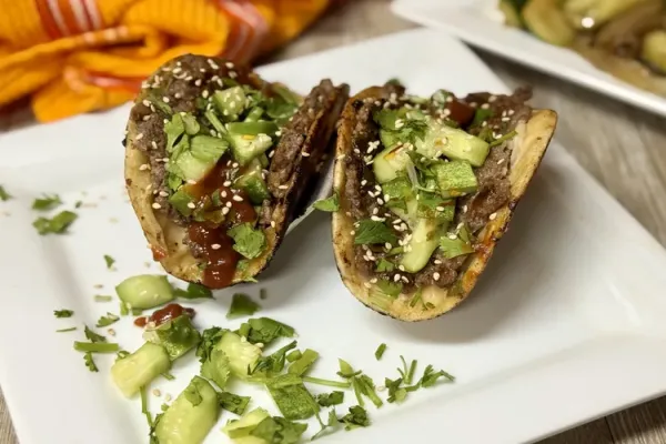 Smash Dumpling Tacos