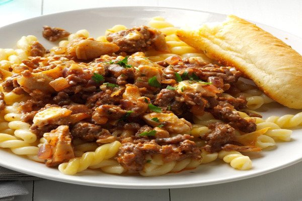 Sausage Bowties with Artichokes