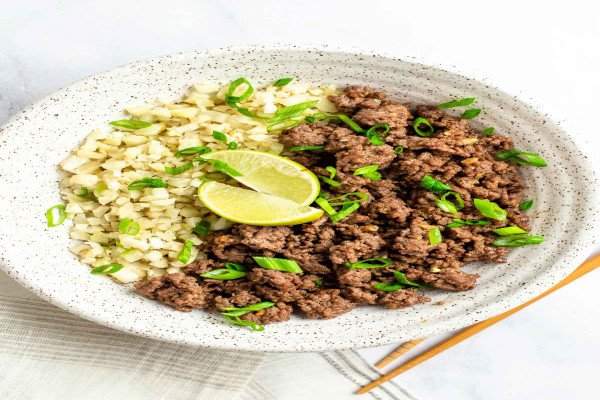 Easy Keto Korean Beef with Cauli Rice
