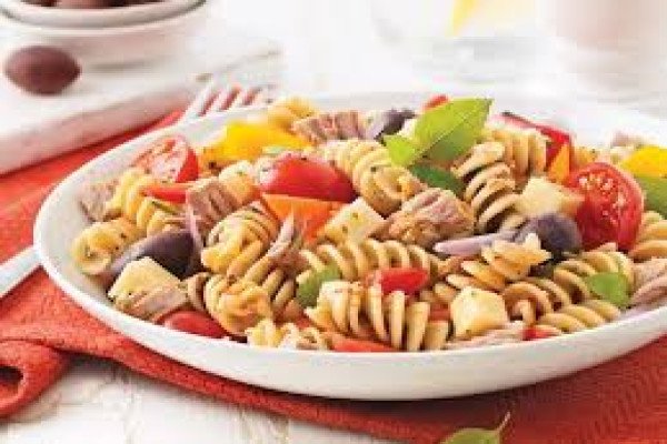 Tuna Piccata Pasta Salad