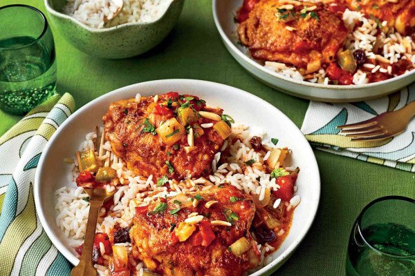 Country Captain Chicken with Rice