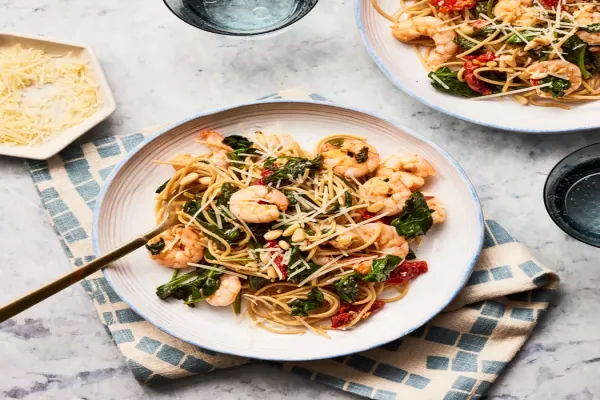 Garlic Shrimp Spaghetti