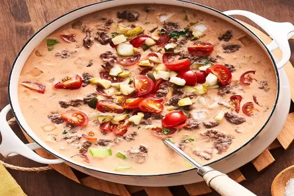 Chunky Cheeseburger Soup