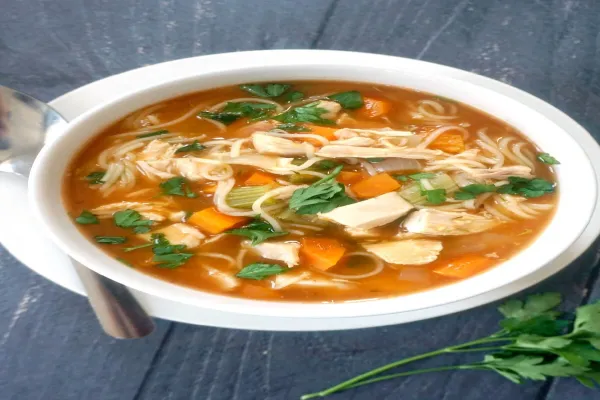 Leftover Roast Chicken Soup
