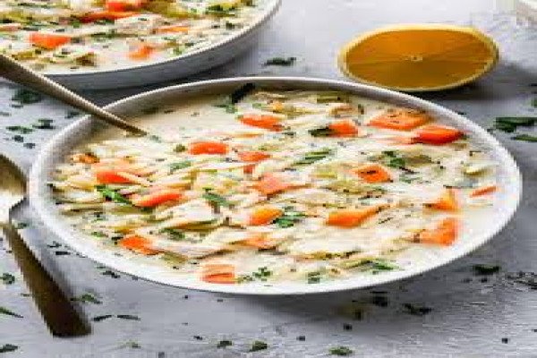 Lemon Chicken Orzo Soup