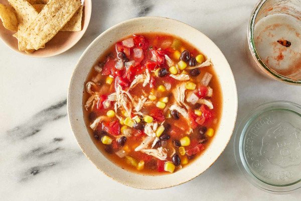 High Protein Tex Mex Chicken Soup