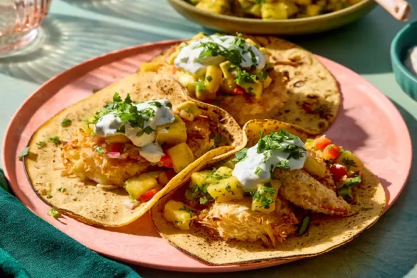 Crispy Coconut Shrimp Tacos