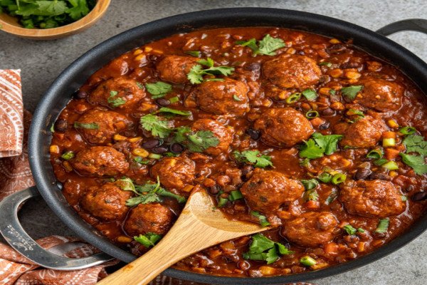 Southwestern Mini Turkey Meatballs