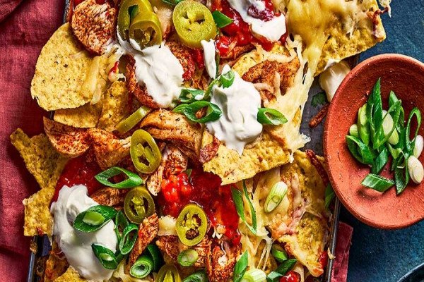 Leftover Turkey Thanksgiving Nachos