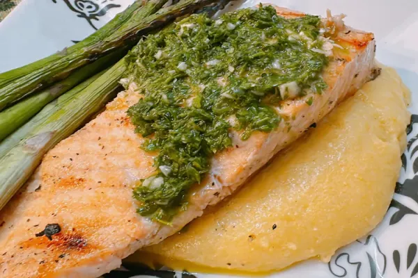 Grilled Salmon with Chimichurri