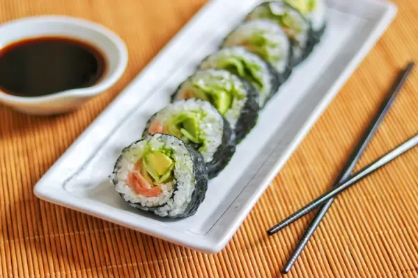 Smoked Salmon Sushi Roll
