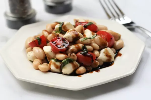 Cannellini Bean Caprese Salad
