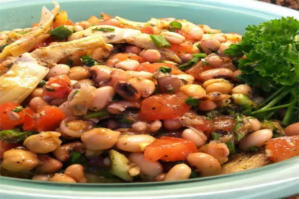 New Year Three Bean and Artichoke Salad