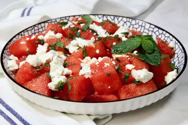 Celebrate Summer with Watermelon Feta and Mint Salad